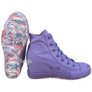 Converse 2014 RARE CTAS Platform Plus Hidden Wedge Nightshade Purple Sneaker 9